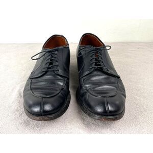 ALDEN Black Leather Lace Up Dress Shoes    Mens Size 10